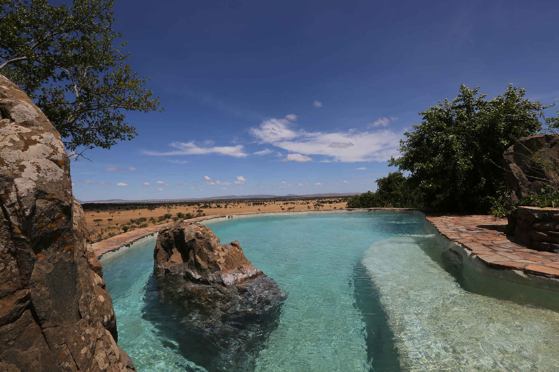 Grumeti Hills Camp, Serengeti, Tanganyika Expeditions, Felsenpool, Swimming Pool, Afrikarma, Afrikarma Safaris, Afrikarma Safaris - Wildnis. Hautnah., Afrikarma.de