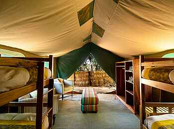 Ichingo Chobe River Lodge: Das Familienzelt Ichingo Chobe River Lodge: Das Familienzelt