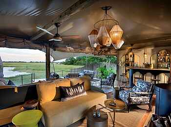 Khwai Leadwood: Blick aus der Lounge