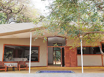 Potato Bush Camp: Gästezelt - Außenansicht Potato Bush Camp: Gästezelt - Außenansicht