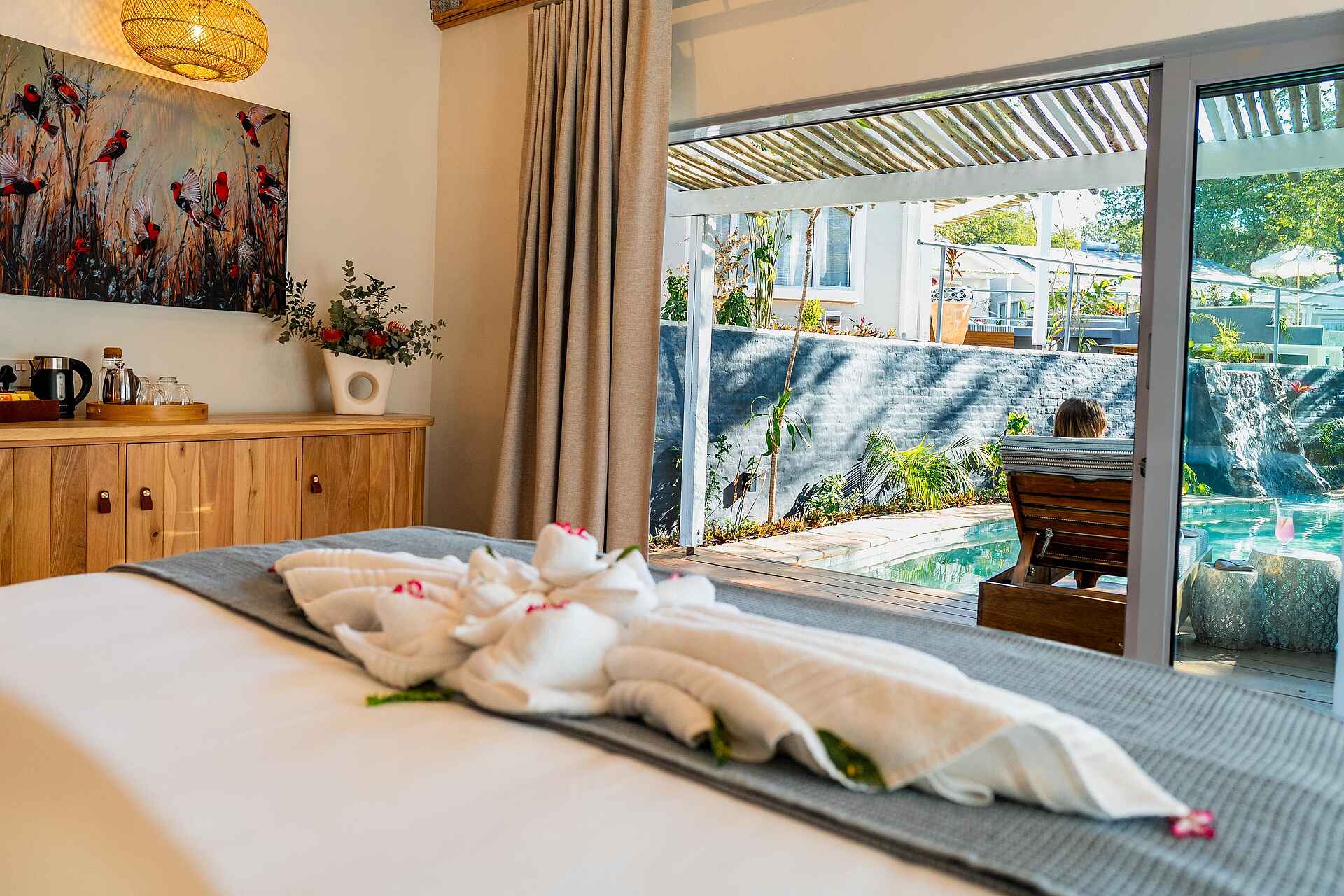 Shongwe Samanzi Lodge: Blick hinaus Shongwe Samanzi Lodge: Blick hinaus