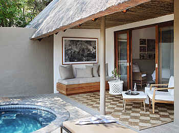 Londolozi Varty Camp: Veranda der Suite mit Plunge Pool
