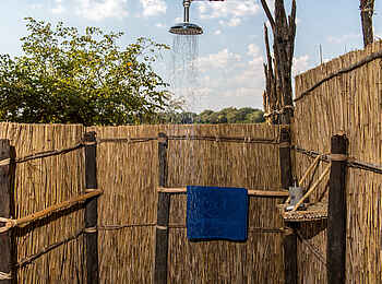 Takwela Camp: Dusche Takwela Camp: Dusche