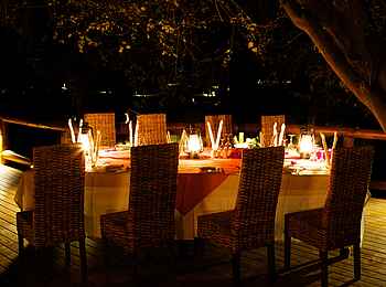 Tuli Safari Lodge Mashatu: Dinner