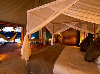 Chindeni Bushcamp: Schlafraum Chindeni Bushcamp: Schlafraum