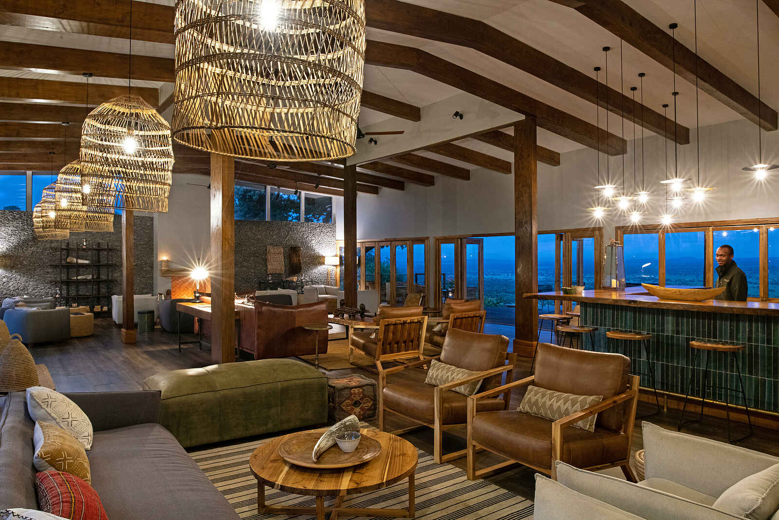 Lemala Mpingo Ridge Lodge: Lounge Lemala Mpingo Ridge Lodge: Lounge
