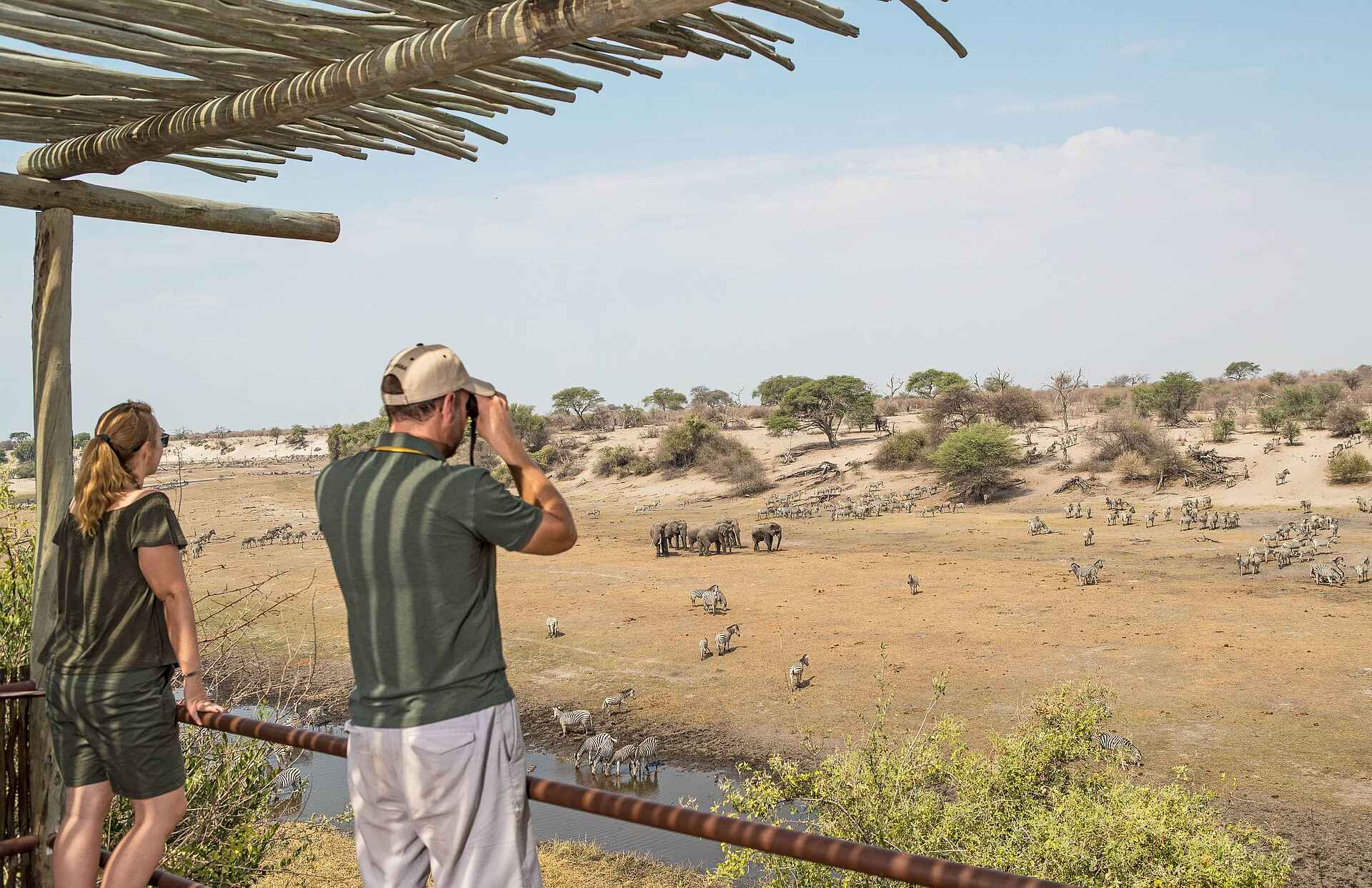 Leroo la Tau Lodge: Blick von der Terrasse