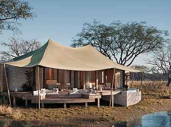 Nweti Camp: Außenansicht Zeltsuite