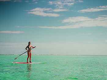 Paradis Beachcomber Golf Resort and Spa: Stand Up Paddeln Paradis Beachcomber Golf Resort and Spa: Stand Up Paddeln