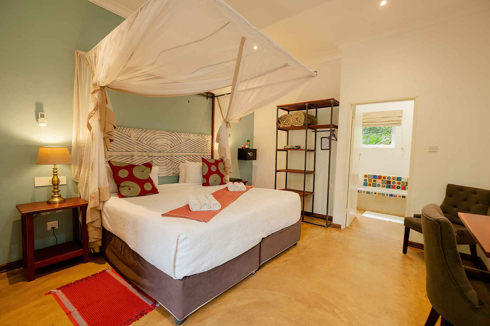 PheZulu Guest Lodge: Double Deluxe Room Bett PheZulu Guest Lodge: Double Deluxe Room Bett