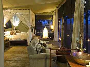 Shumba Camp: Zeltinterieur Shumba Camp: Zeltinterieur