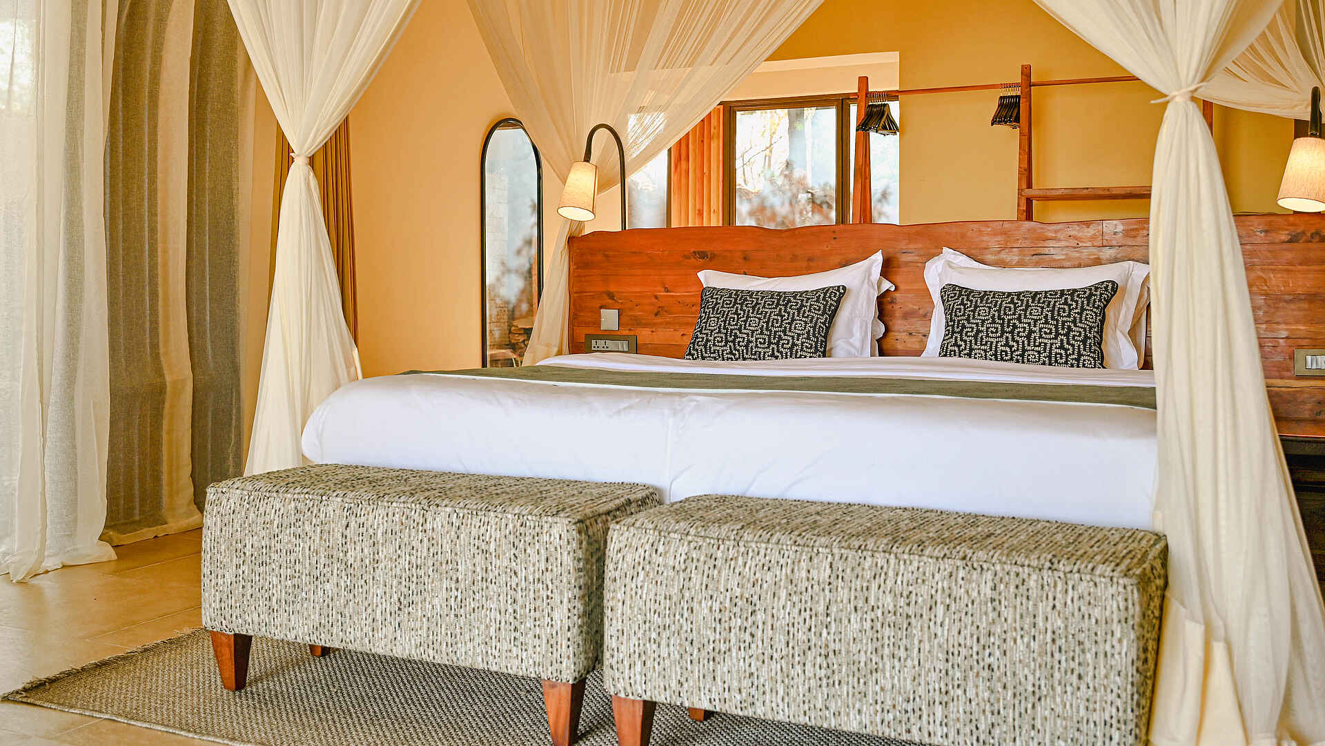 Soroi Samburu Lodge: Doppelbett Soroi Samburu Lodge: Doppelbett