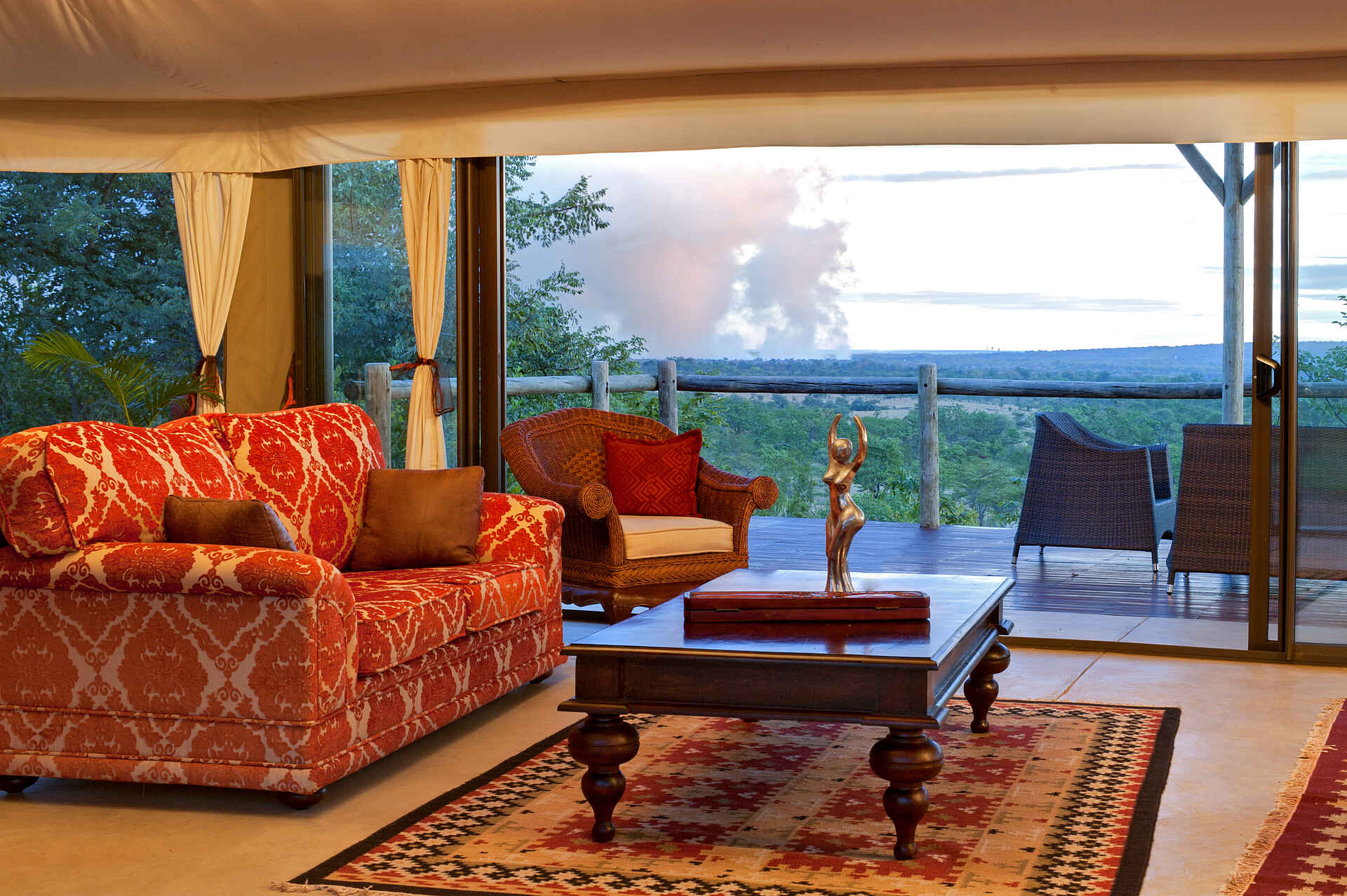 Batoka Gorge, The Elephant Camp, Zambezi National Park, Lounge, Teppich, Wild Horizons