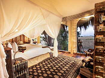 Selinda Camp: Schlafzimmerausblick