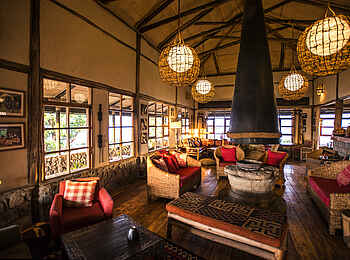 Volcanoes Virunga Lodge: Lounge Volcanoes Virunga Lodge: Lounge
