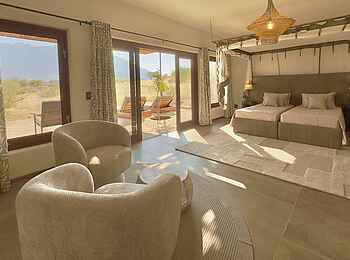 Hohenstein Lodge: Blick ins Double Chalet Hohenstein Lodge: Blick ins Double Chalet