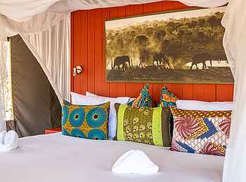 Elephant Pan Camp: Das Zeltinnere