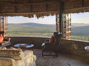 Klein's Camp: Lounge mit Aussicht