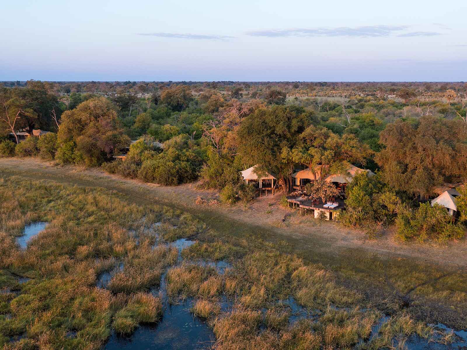 Zarafa Camp: Das Camp aus der Vogelperspektive Zarafa Camp: Das Camp aus der Vogelperspektive