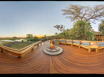 Camp Okavango: Der Lagerfeuerbereich