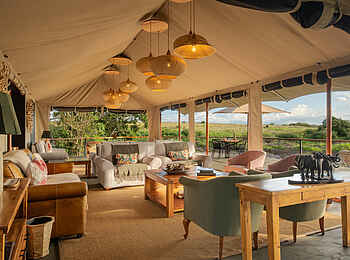 Rekero Camp: Blick aus der Lounge