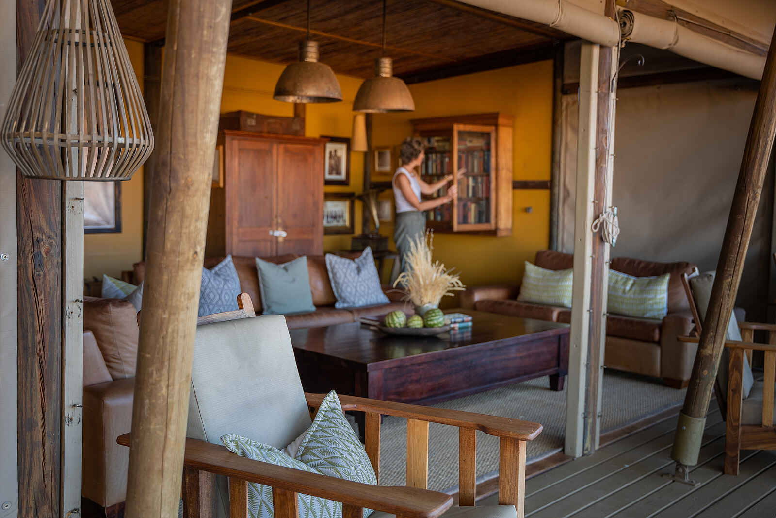 Wolwedans Dune Camp: Lounge Wolwedans Dune Camp: Lounge