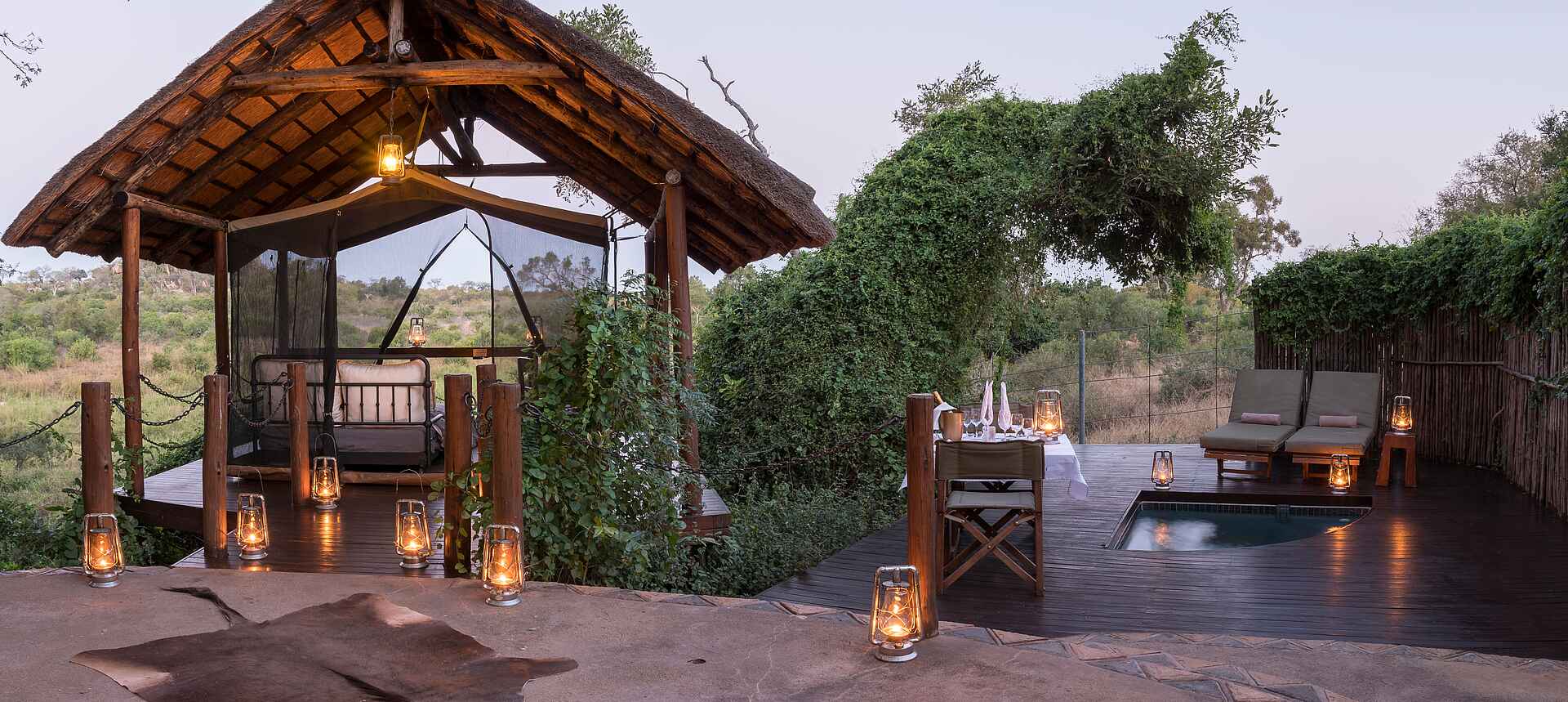 Jock Safari Lodge, Krüger Nationalpark, Safari, Südafrika, Privater Außenbereich, Afrikarma, Afrikarma Safaris, Afrikarma Safaris - Wildnis. Hautnah., Afrikarma.de