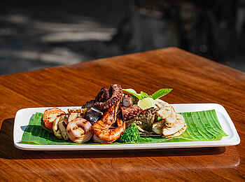 Kisiwa on the Beach: Meeresfrüchte