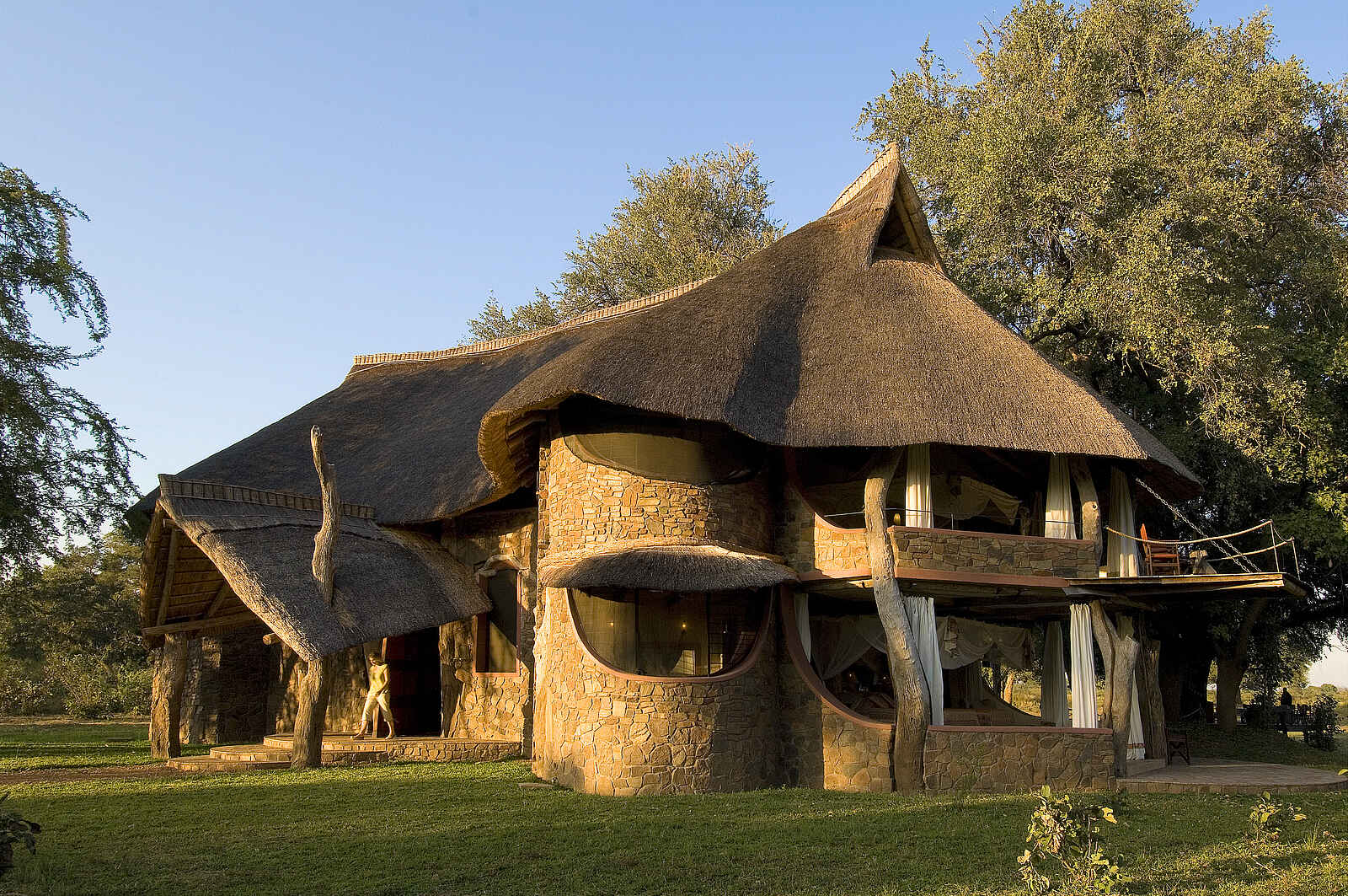 Luangwa Safari House: Blick zum Eingang Luangwa Safari House: Blick zum Eingang