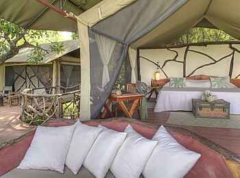 Sarara Tree: Gästezeltinterieur Sarara Tree: Gästezeltinterieur