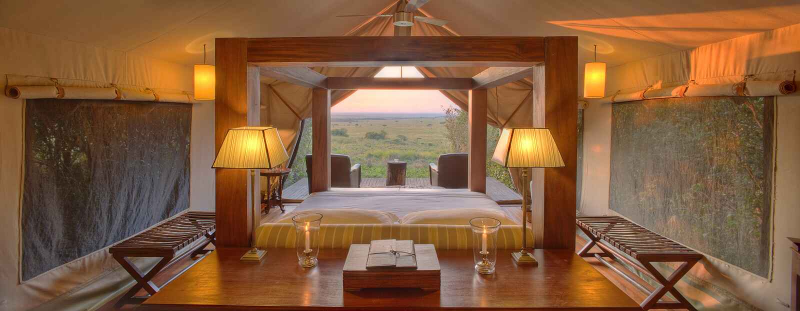 &Beyond Bateleur Camp: Einrichtung der Zelte &Beyond Bateleur Camp: Einrichtung der Zelte