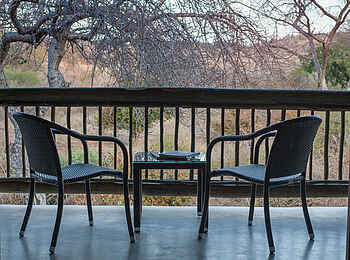 Chobe Bush Lodge: Balkonblick Chobe Bush Lodge: Balkonblick