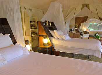 Cottar's 1920s Safari Camp: Familienzelt Kinderbetten