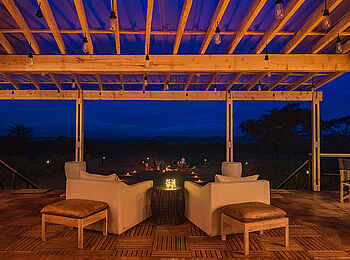 Dunia Camp: Aussicht von der Lounge Dunia Camp: Aussicht von der Lounge