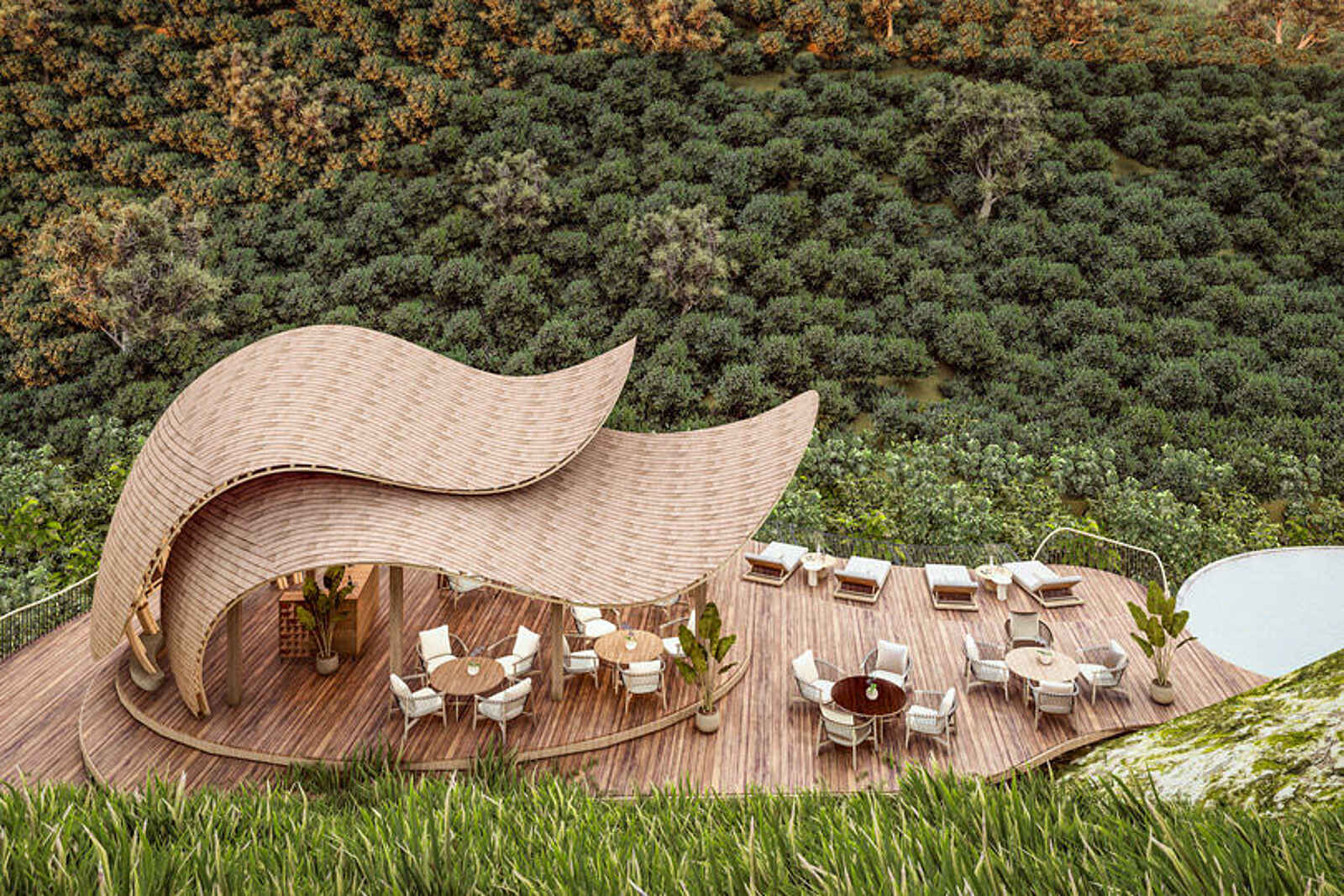 Erebero Hills: Der Poolbereich Erebero Hills: Der Poolbereich