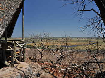 Muchenje Safari Lodge: Chobe River in seinem weiten Bett