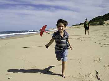 Rocktail Beach Camp: Drachenfliegen