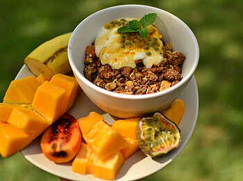 Richards River Camp: Früchteteller Richards River Camp: Früchteteller