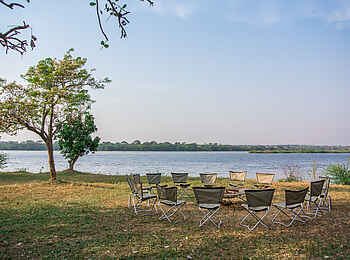 Baker's Lodge: Sitzgelegenheiten im Garten Baker's Lodge: Sitzgelegenheiten im Garten