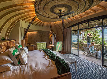 Bisate Lodge: Villa Blick hinaus