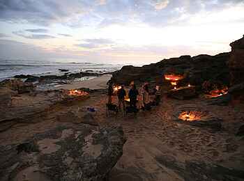 Lekkerwater Beach Lodge: Lagerfeuer am Strand Lekkerwater Beach Lodge: Lagerfeuer am Strand