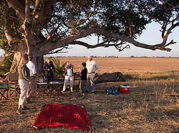 Mukambi Busanga Plains Camp: Picknick-Pause Mukambi Busanga Plains Camp: Picknick-Pause