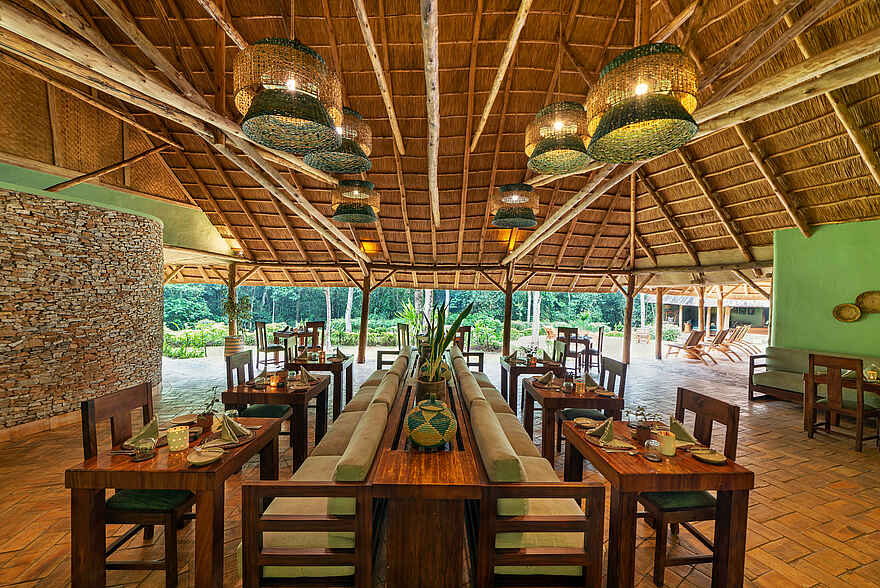 Primate Lodge Kibale: Das Restaurant Primate Lodge Kibale: Das Restaurant