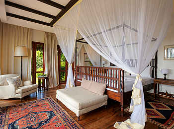 Qambani Luxury Resort: Blick in die Plantation Villa  