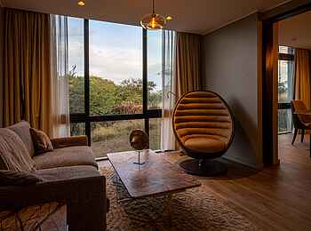 Salt of Akagera Lodge: Grand Suite Loungebereich