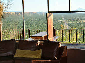 Ugab Terrace Lodge: Blick von der Terrasse