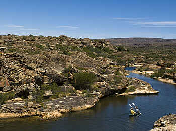 Bushmans Kloof Wilderness Lodge: Kanufahrt Bushmans Kloof Wilderness Lodge: Kanufahrt