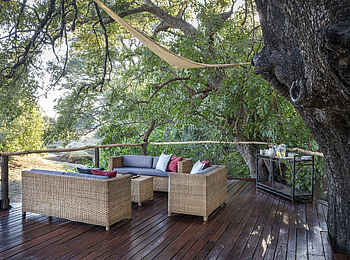 Chikoko Tree Camp: Die Terrasse Chikoko Tree Camp: Die Terrasse