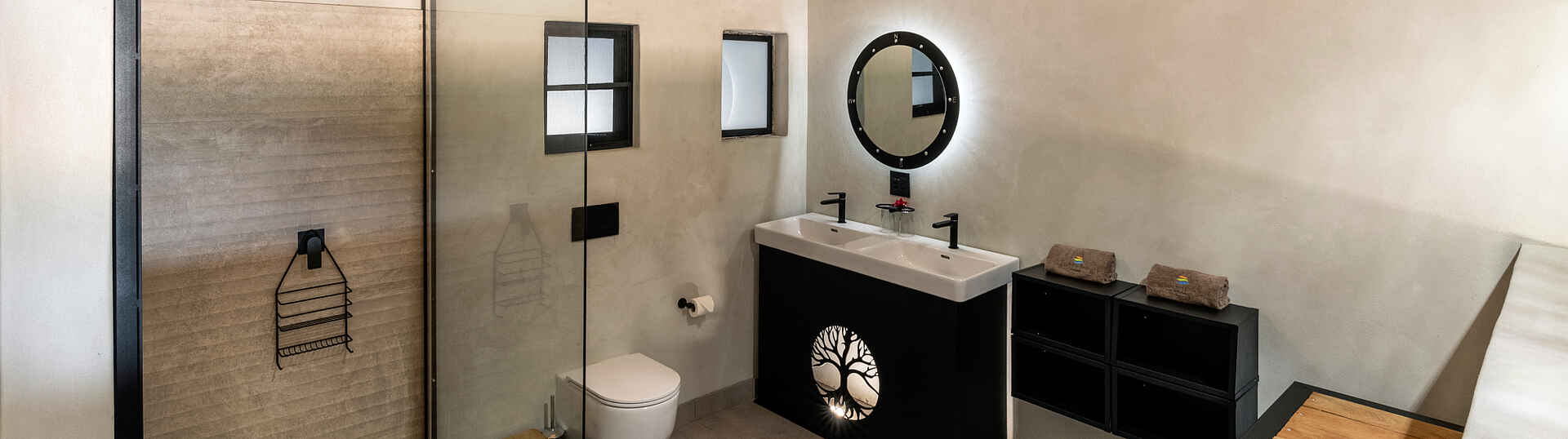 Chobe River Lodge: das moderne Bad Das moderne Bad der Chobe River Lodge