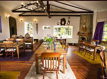 Gibbs Farm: Aufenthaltsbereich im Haupthaus